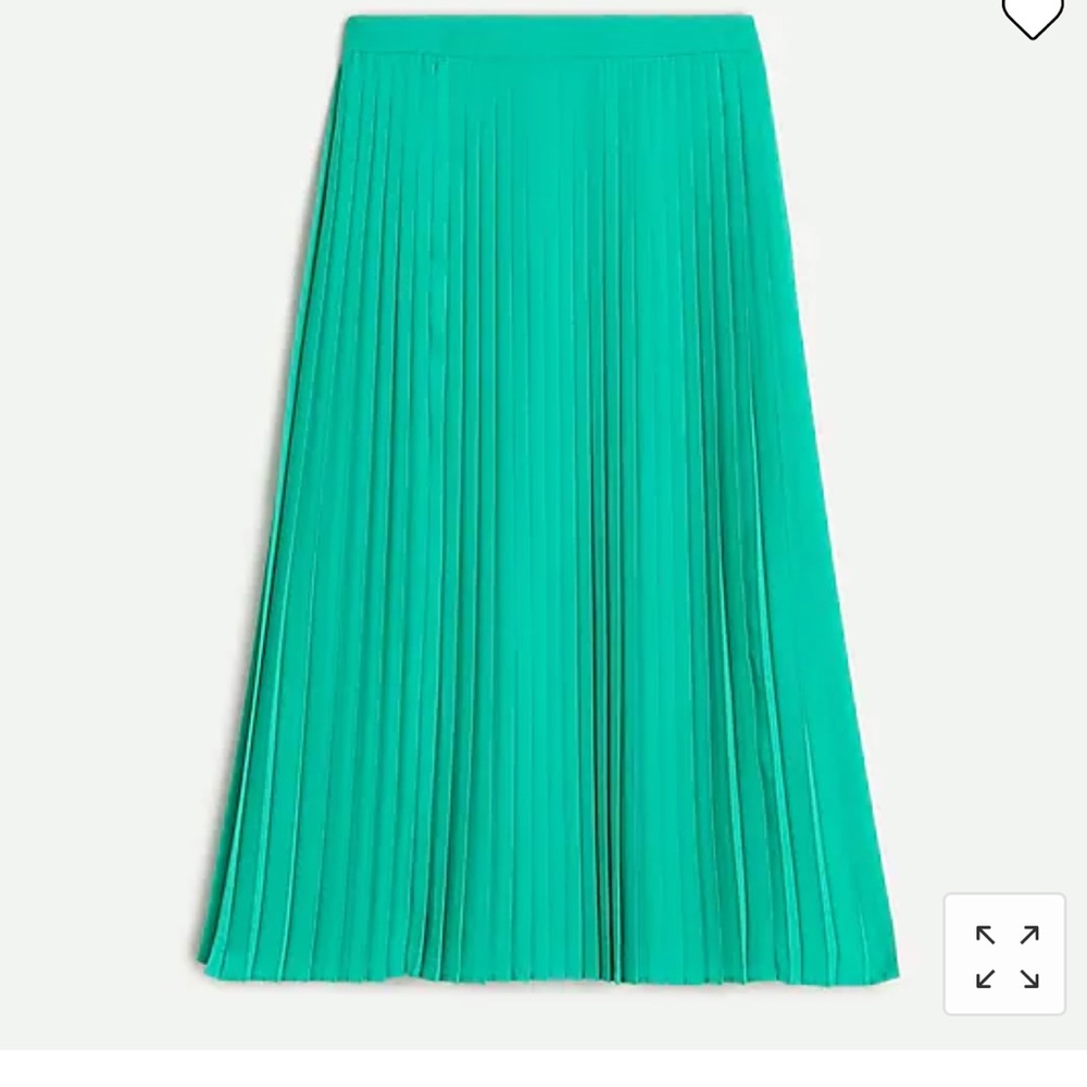 JCREW PLEATED MIDI SKIRT- BRIGHT PINK NOT GREEN